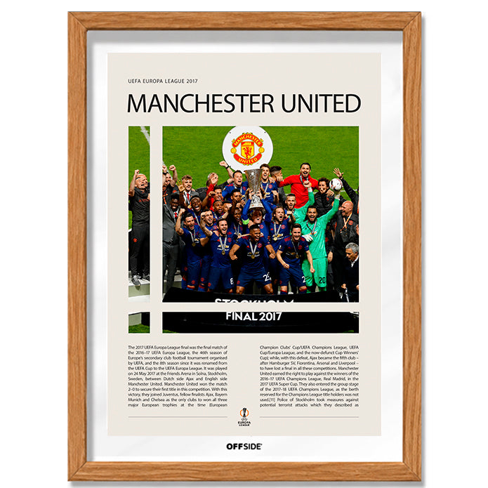 Manchester United Campeón Europa League 2017 - marco madera