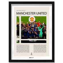 Manchester United Campeón Europa League 2017 - marco negro