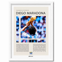 Diego Maradona Campeón del Mundo México 1986 - marco blanco