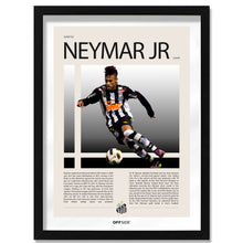 Neymar Jr Ney en Santos Temporada 2009 Camiseta Alternativa - marco negro