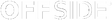 Offside Store logo blanco con fondo transparente