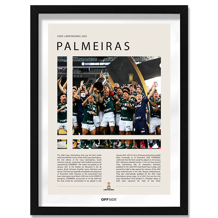 Palmeiras Campeón Copa Libertadores 2020 - marco negro
