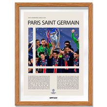 Paris Saint-Germain Campeón Champions League 2025 - marco madera