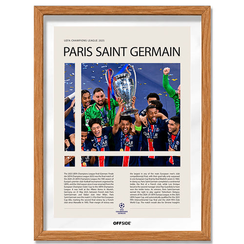 Paris Saint-Germain Campeón Champions League 2025 - marco madera