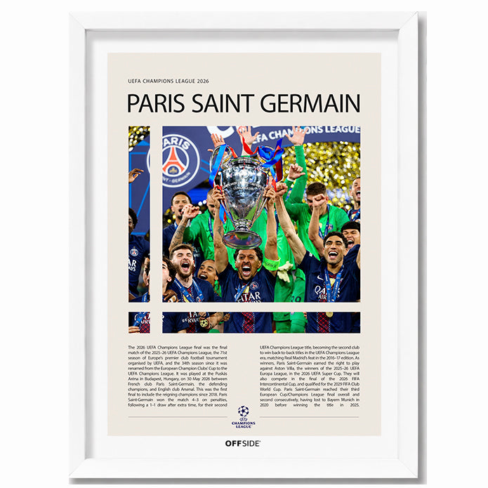 Paris Saint-Germain Campeón Champions League 2026 - marco blanco