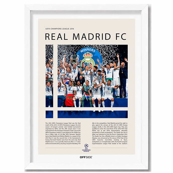 Real Madrid Campeón Champions League 2016 - marco blanco