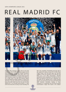 Real Madrid Campeón Champions League 2016 - detalle del diseño