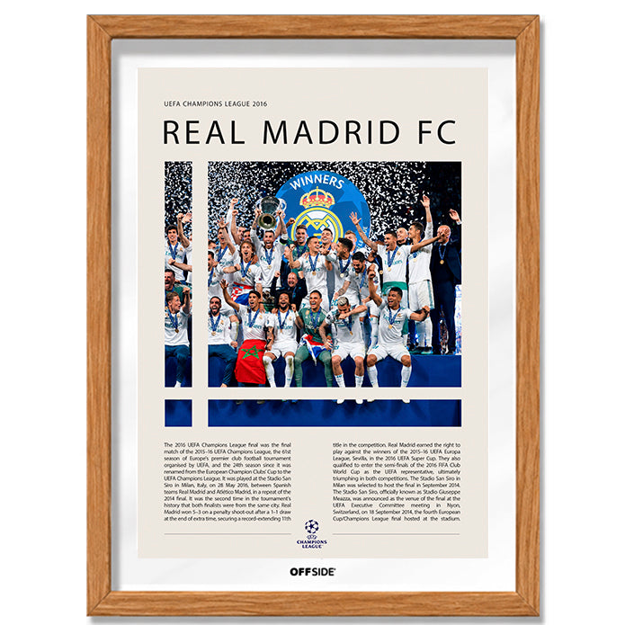 Real Madrid Campeón Champions League 2016 - marco madera