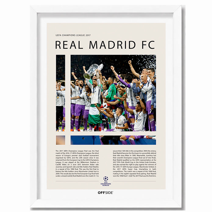 Real Madrid Campeón Champions League 2017 - marco blanco