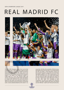 Real Madrid Campeón Champions League 2017 - detalle del diseño
