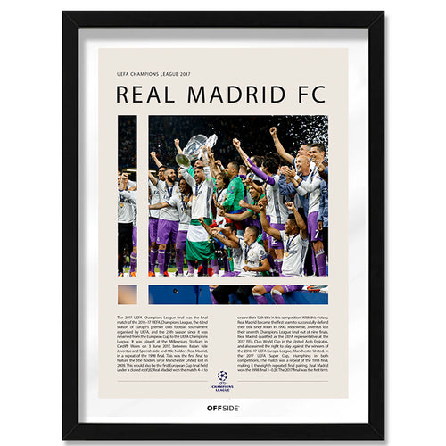 Real Madrid Campeón Champions League 2017 - marco negro