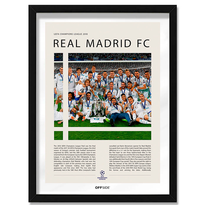 Real Madrid Campeón Champions League 2018 - marco negro