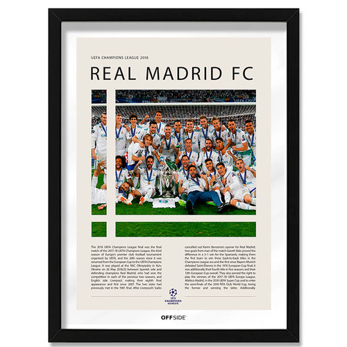 Real Madrid Campeón Champions League 2018 - marco negro