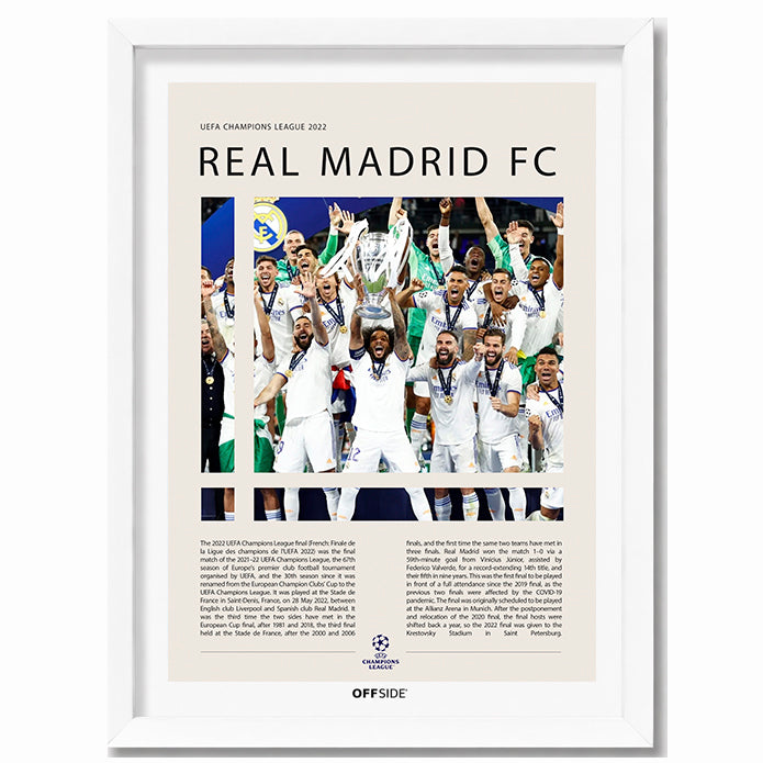 Real Madrid Campeón Champions League 2022 - marco blanco