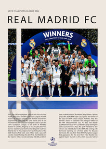 Real Madrid Campeón Champions League 2024 - detalle del diseño