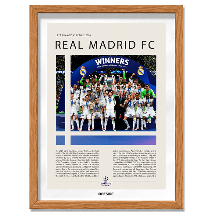 Real Madrid Campeón Champions League 2024 - marco madera