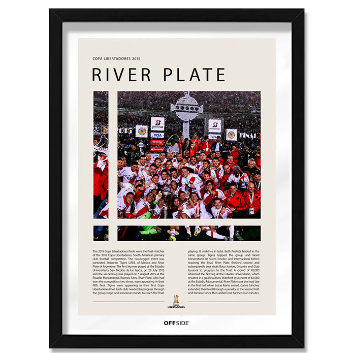 River Plate Campeón Copa Libertadores 2015 - marco negro