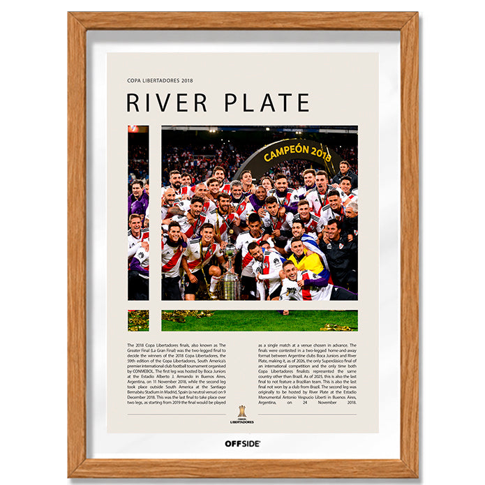River Plate Campeón Copa Libertadores 2018 - marco madera
