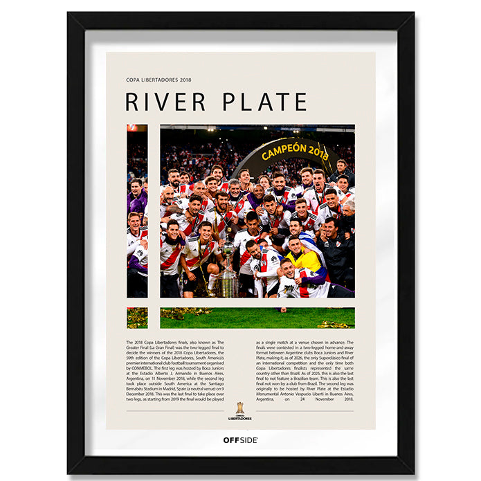 River Plate Campeón Copa Libertadores 2018 - marco negro