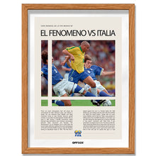 Ronaldo El Fenómeno vs Italia Mundial Francia 1998 - marco madera