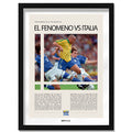 Ronaldo El Fenómeno vs Italia Mundial Francia 1998 - marco negro