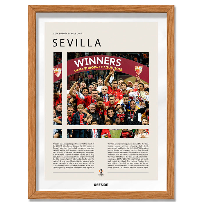 Sevilla FC Campeón Europa League 2015 - marco madera