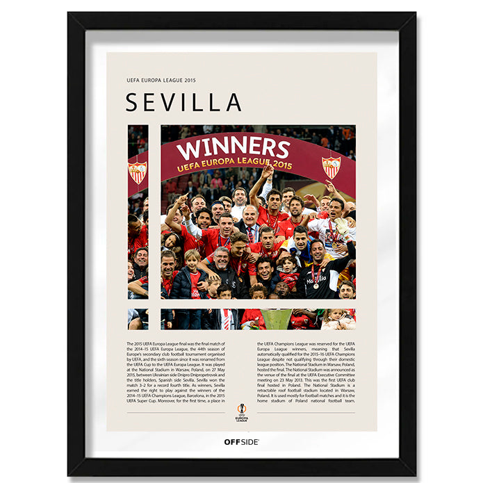 Sevilla FC Campeón Europa League 2015 - marco negro