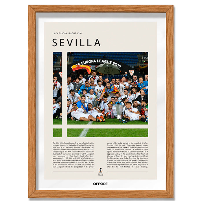 Sevilla FC Campeón Europa League 2016 - marco madera