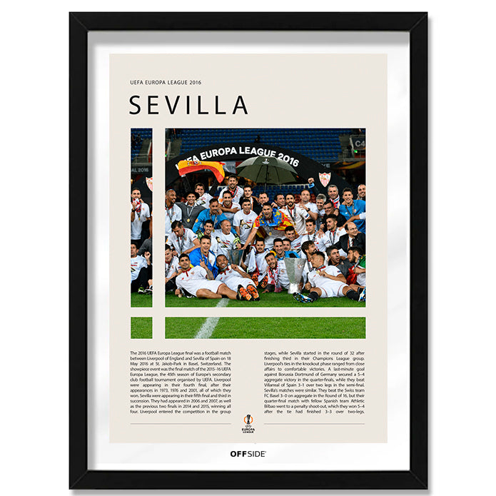 Sevilla FC Campeón Europa League 2016 - marco negro