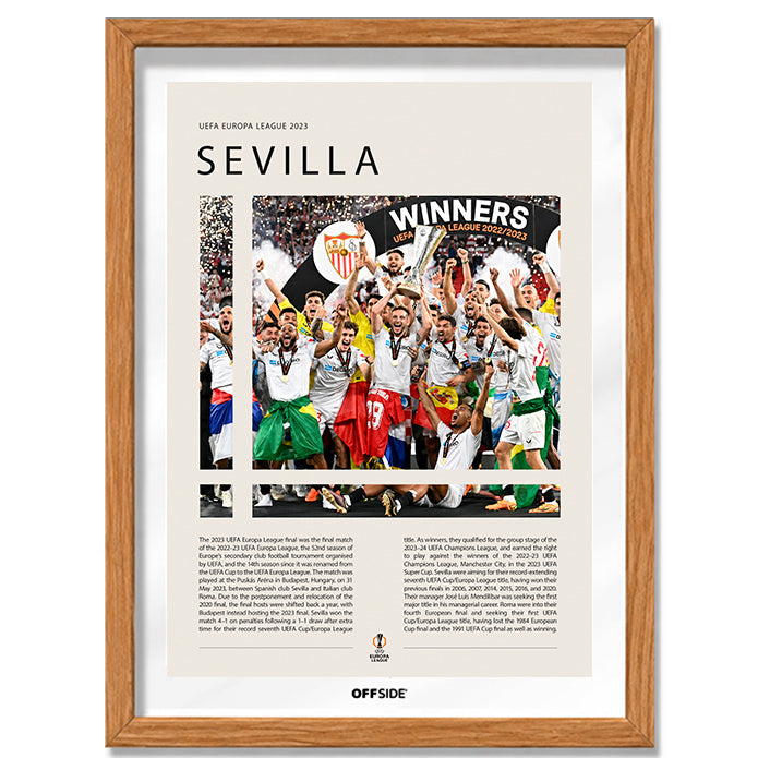Sevilla FC Campeón Europa League 2023 - marco madera