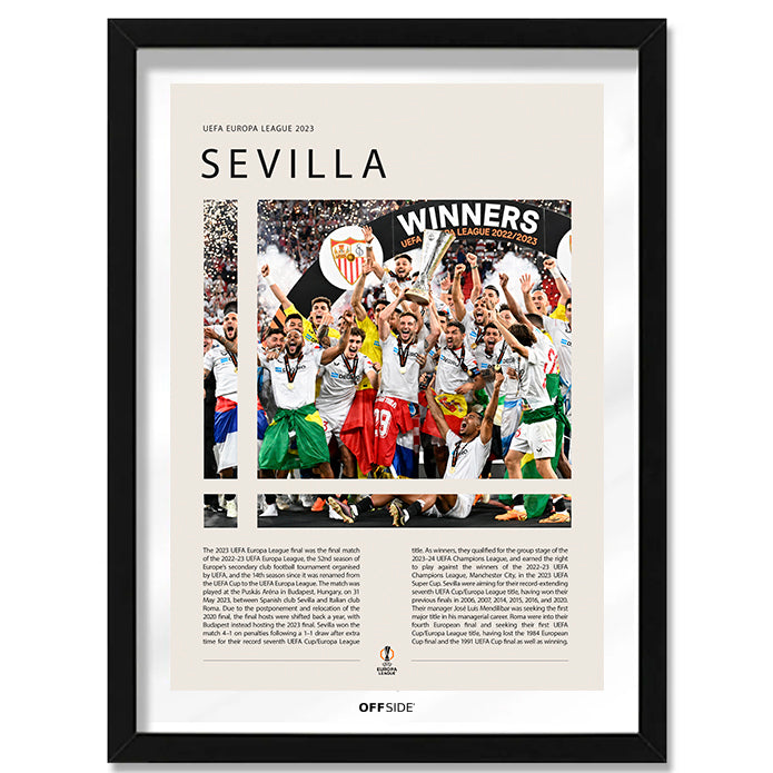 Sevilla FC Campeón Europa League 2023 - marco negro