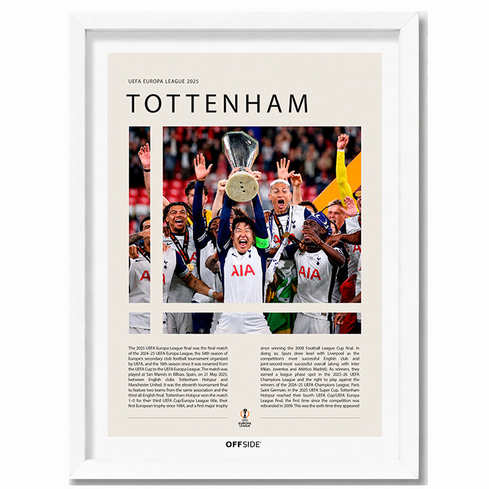 Tottenham Hotspur Campeón Europa League 2025 - marco blanco