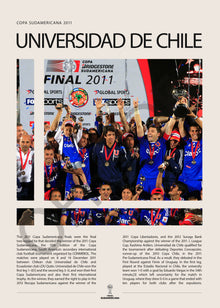 Universidad de Chile Campeón Copa Sudamericana 2011 - detalle del diseño