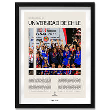 Universidad de Chile Campeón Copa Sudamericana 2011 - marco negro