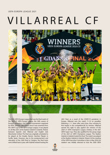 Villarreal Campeón Europa League 2021 - detalle del diseño