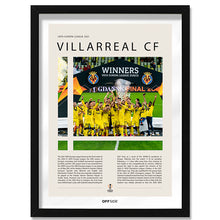 Villarreal Campeón Europa League 2021 - marco negro