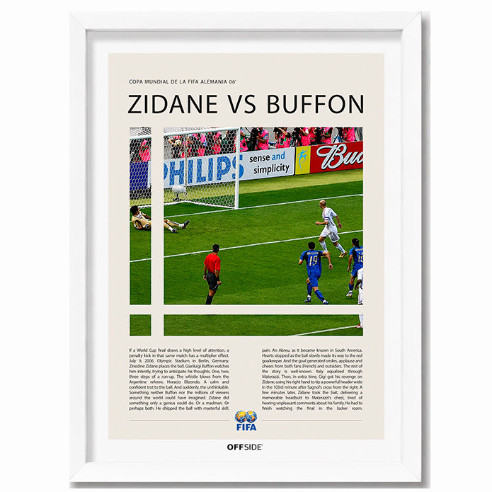 Zinedine Zidane vs Gianluigi Buffon Mundial 2006 - marco blanco