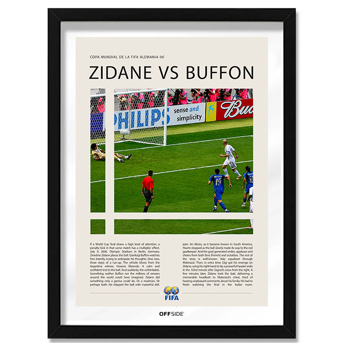 Zinedine Zidane vs Gianluigi Buffon Mundial 2006 - marco negro